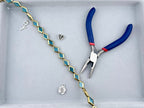 11x15mm Faceted Glass Diamond Beads Strand Teal Blue
