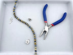6mm Faceted Glass Rounded Bicon Beads Strand Royal Blue