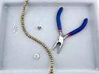 6mm Faceted Glass Rounded Bicon Beads Strand Gray