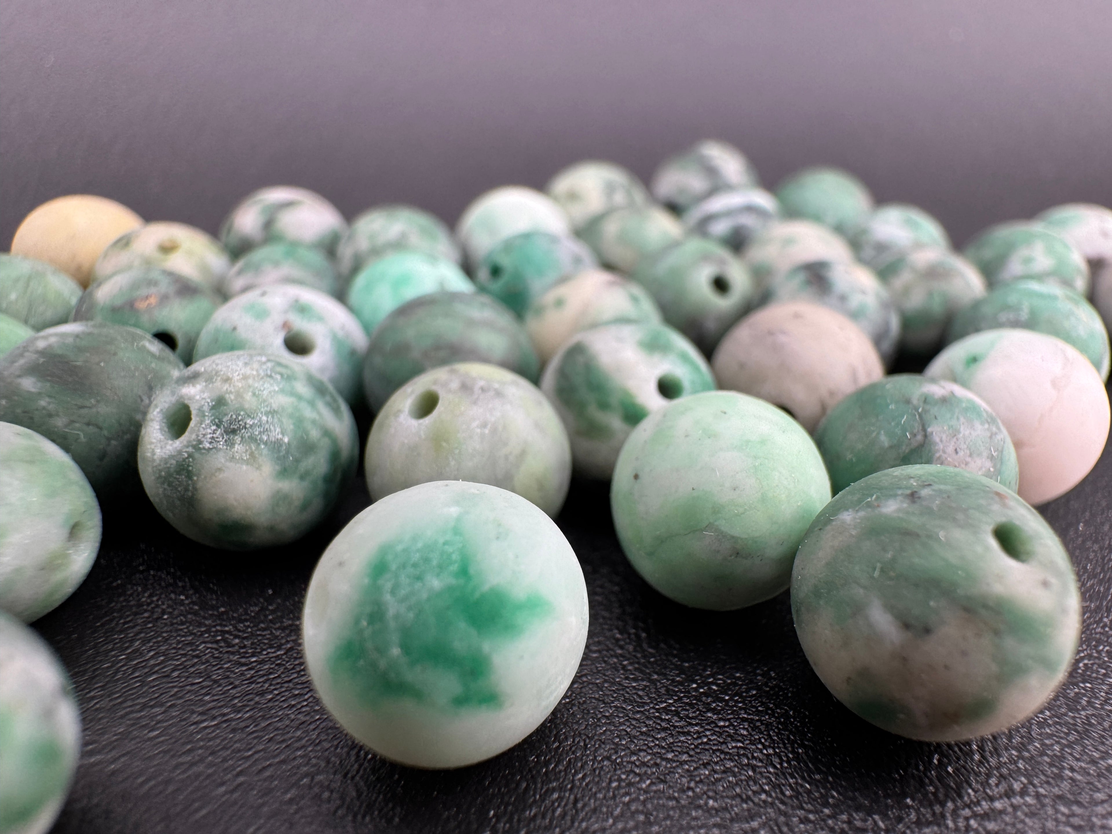 Matte African Jade Beads Available in 6mm, 8mm Sizes