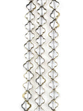 10mm Glass Beads Strand Gray