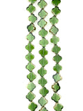 10mm Clover Beads Strand Green