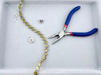 10mm Faceted Glass Clover Beads Strand Brown