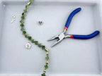 10mm Faceted Clover Beads Strand Green