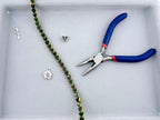 8mm Faceted heart Beads Strand Green