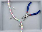 8mm Faceted Glass Round Beads Strand Mix-Color