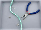 8mm Faceted Glass Round Beads Strand Green