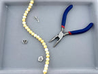 8mm Faceted Glass Round Beads Strand Light Yellow