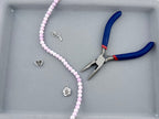 6mm Faceted Glass Round Beads Strand Purple