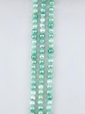 6mm Glass Round Beads Strand Light Green