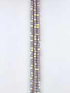 4mm Faceted Glass Cylinder Beads Strand peacock move