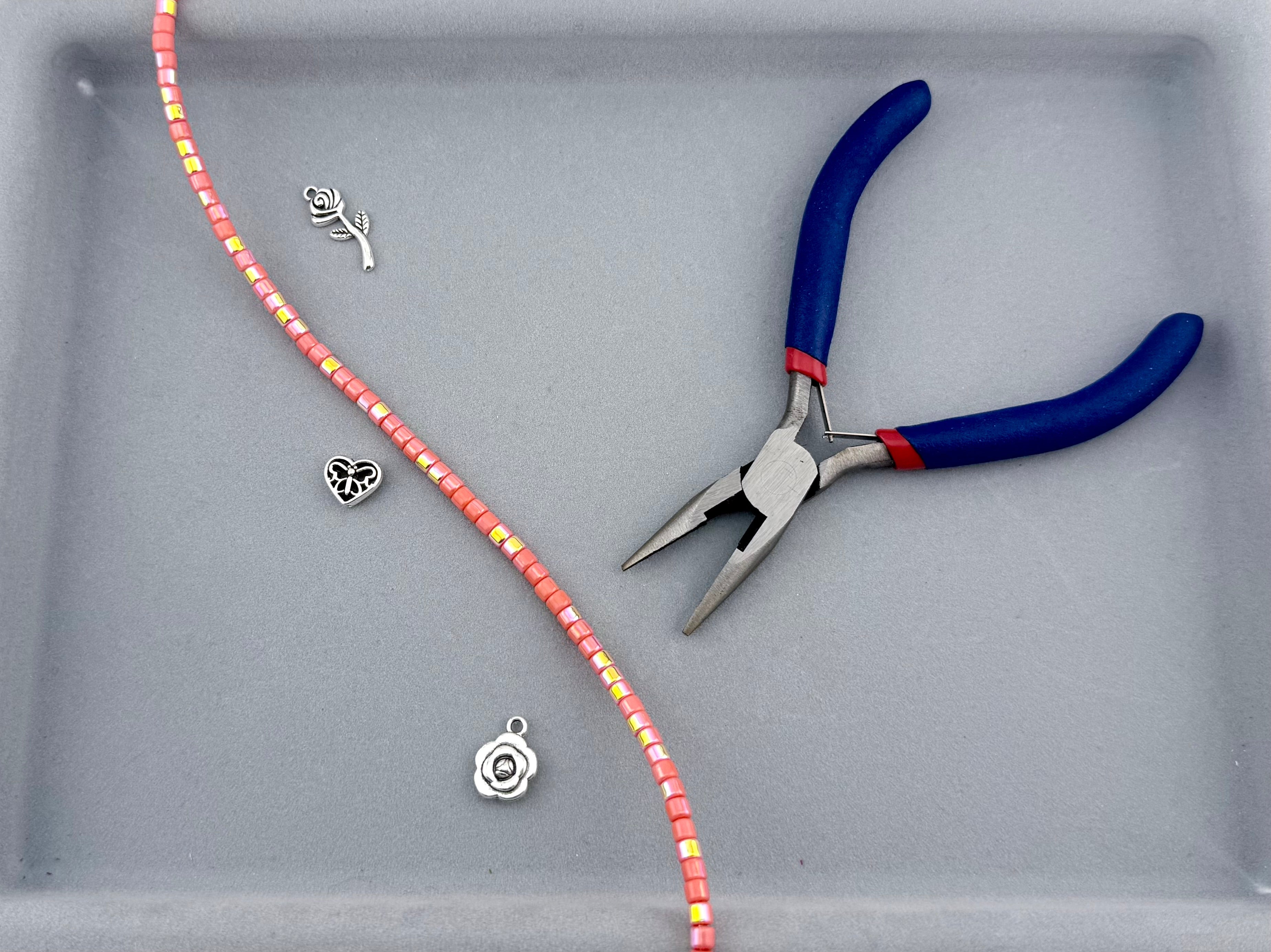 4mm Faceted Glass  Cylinder Beads Strand Peach