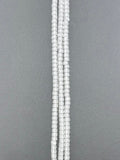 4mm Glass  Cylinder Beads Strand Clear