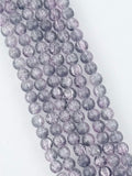 8mm Glass Crackle Beads Strand Pink-Clean