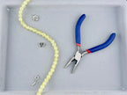 8mm Glass Crackle Beads Strand Yellow