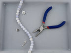 10mm Glass Crackle Beads Strand Light Purple