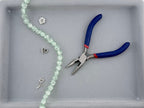 10mm Glass Crackle Beads Strand Light Green