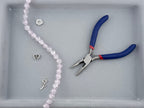 10mm Glass Crackle Beads Strand Light Pink