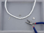 8mm Pearl Glass Round Beads Strand White