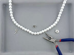 10mm Pearl Glass Round Beads Strand White