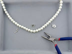 10mm Pearl Glass Round Beads Strand Cream
