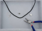 3mm Pearl Glass Round Beads Strand Black
