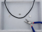 4mm Pearl Glass Beads Strand Black
