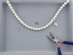 10mm Pearl Glass Round Beads White