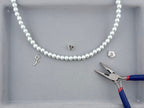 8mm Pearl Glass Round Beads Light-Aqua
