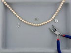 8mm Pearl Glass Round Beads Yellow