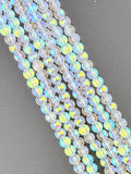 6mm Glass Round Beads Clear AB