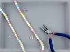 8mm Glass Round Beads Two-Tone Mix-Color
