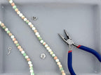 8mm Glass Round Beads Two-Tone Green
