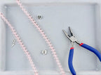 8mm Glass Round Beads Light Pink