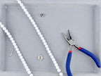 8mm Glass Round Beads White