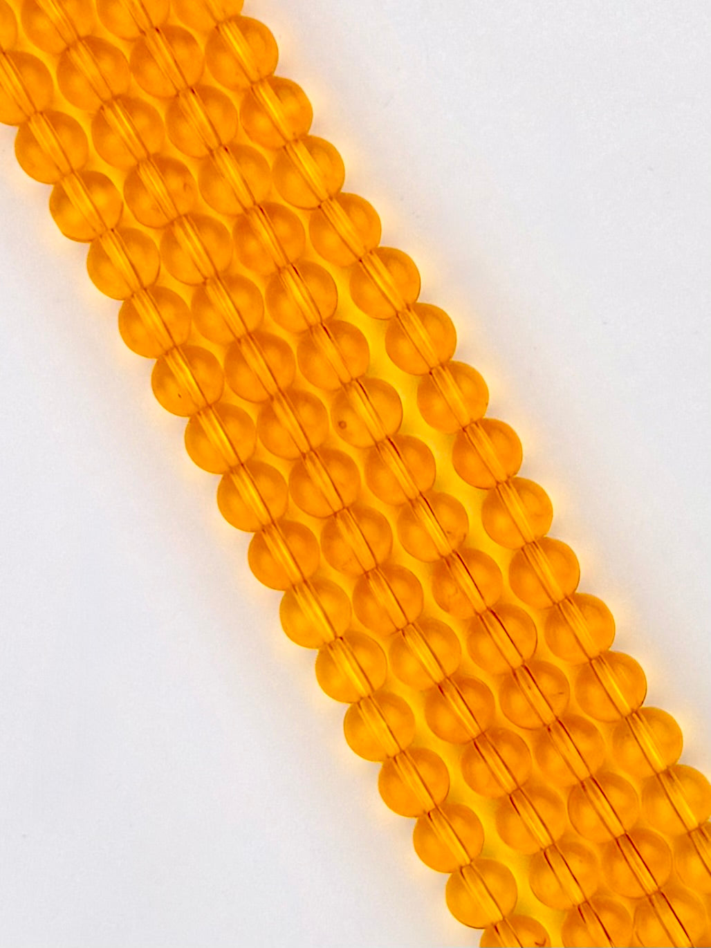 8mm Glass Round Beads Light Yellow