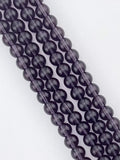 8mm Glass Round Beads Light Dark Purple