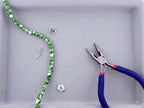8mm Odd Shaped Shell Beads Strand Green