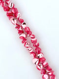 8mm Odd Shaped Shell Beads Strand Pink