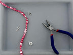 8mm Odd Shaped Shell Beads Strand Pink