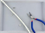 8mm White Pearl Round Beads Strand White