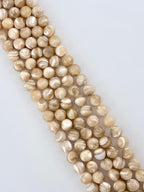 6mm White Pearl Round Beads Strand Cream