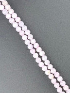 4mm Faceted Shell Round Beads Strand Pink