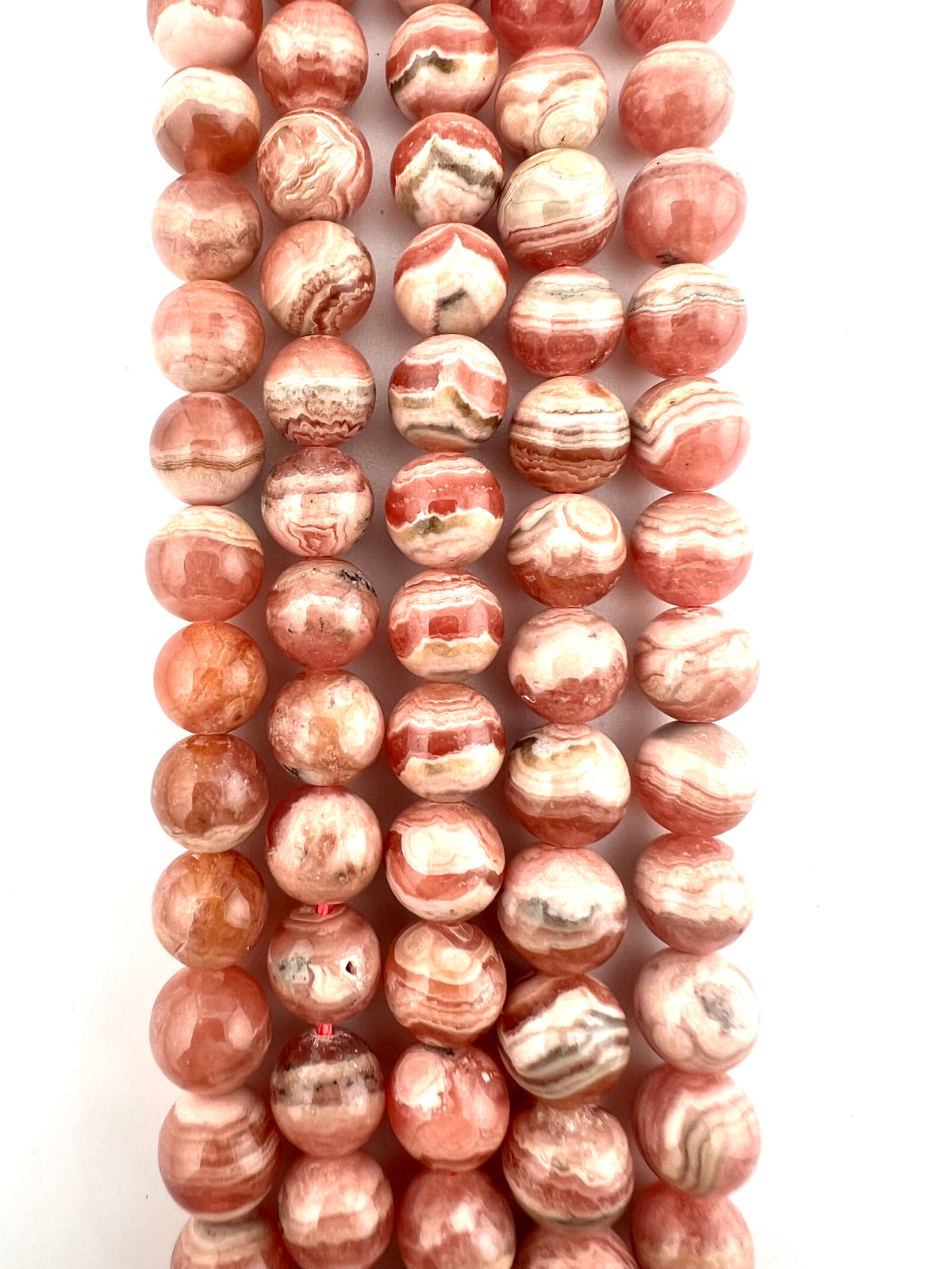 Rhodocrosite Beads Available in 6mm, 8mm Sizes
