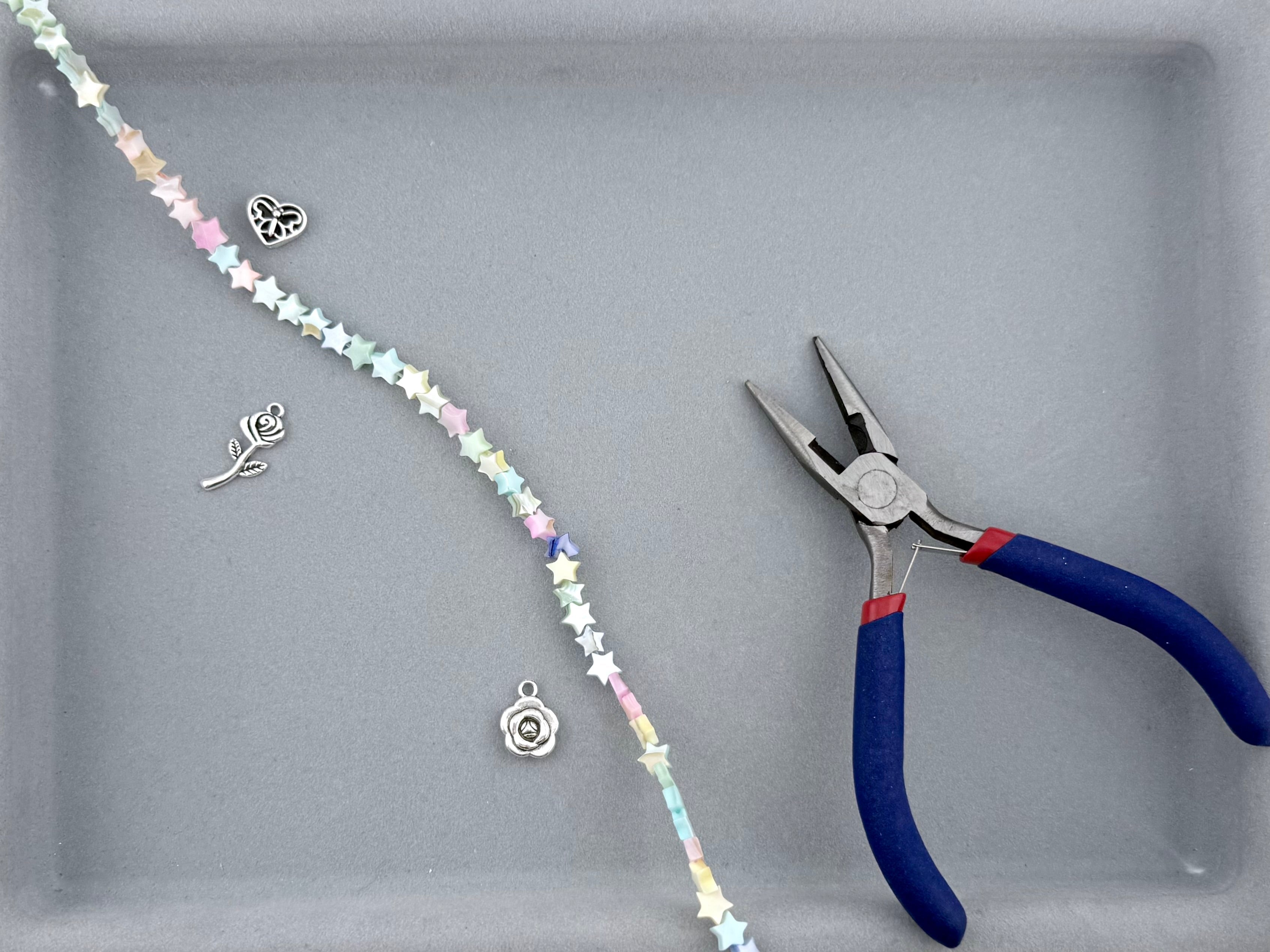 6mm Shell Star Beads Strand Mix-Color