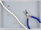 15x10mm Mother of Pearl Leaf Beads Strand White
