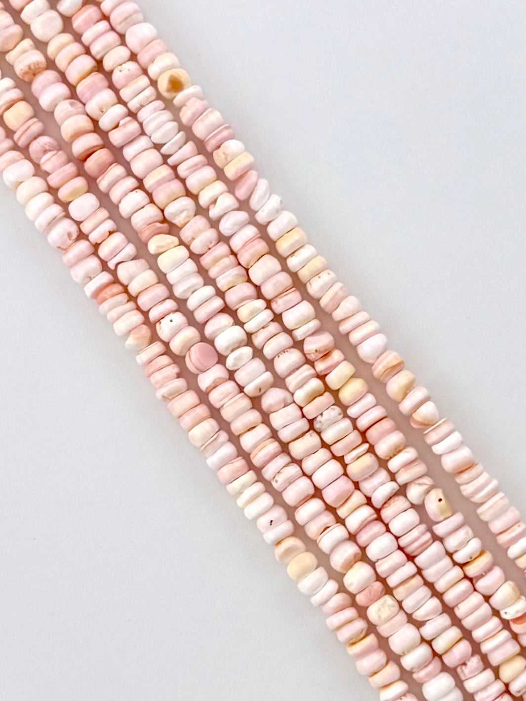 4mm Faceted Pearl Stone Beads Strand Pink