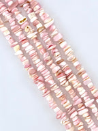 8mm Conch Shell Chips Beads Strand Pink