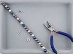 Shell Pearls Round Beads Strand Mix-Color