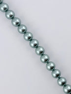 Shell Pearls Round Beads Strand Light Green